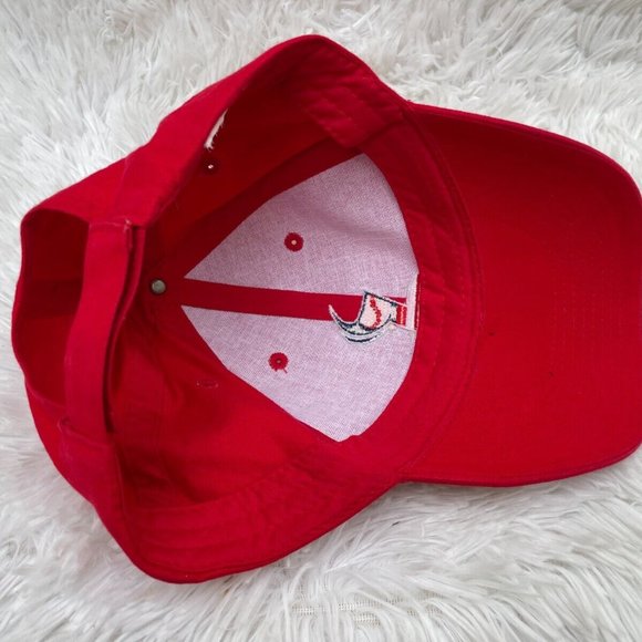 Men Hat Sport Baseball Cap Red Cottn Hat - Picture 8 of 11